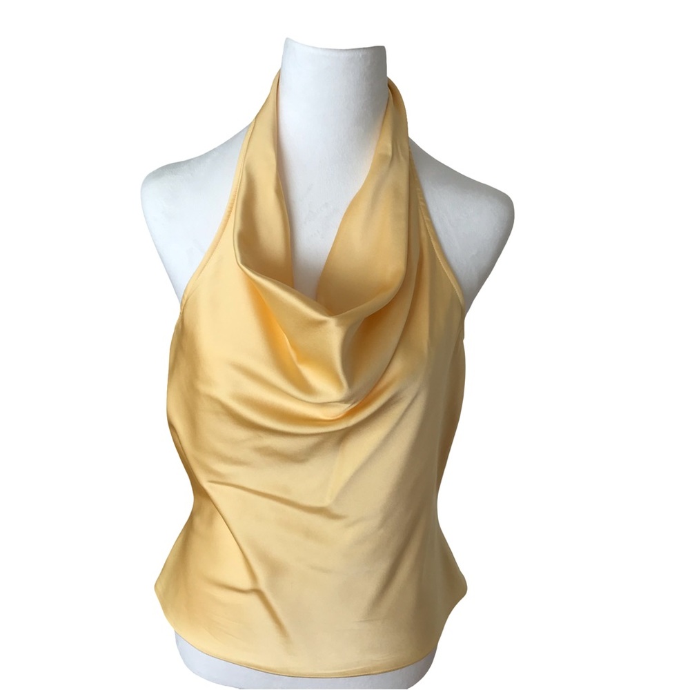 St. John silk cowl neck halter top/ backless cami, size 8 - Picture 6 of 14